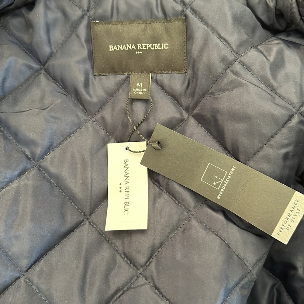 Navy Banana Republic Bomber Jacket